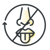 Nose and mouth icon